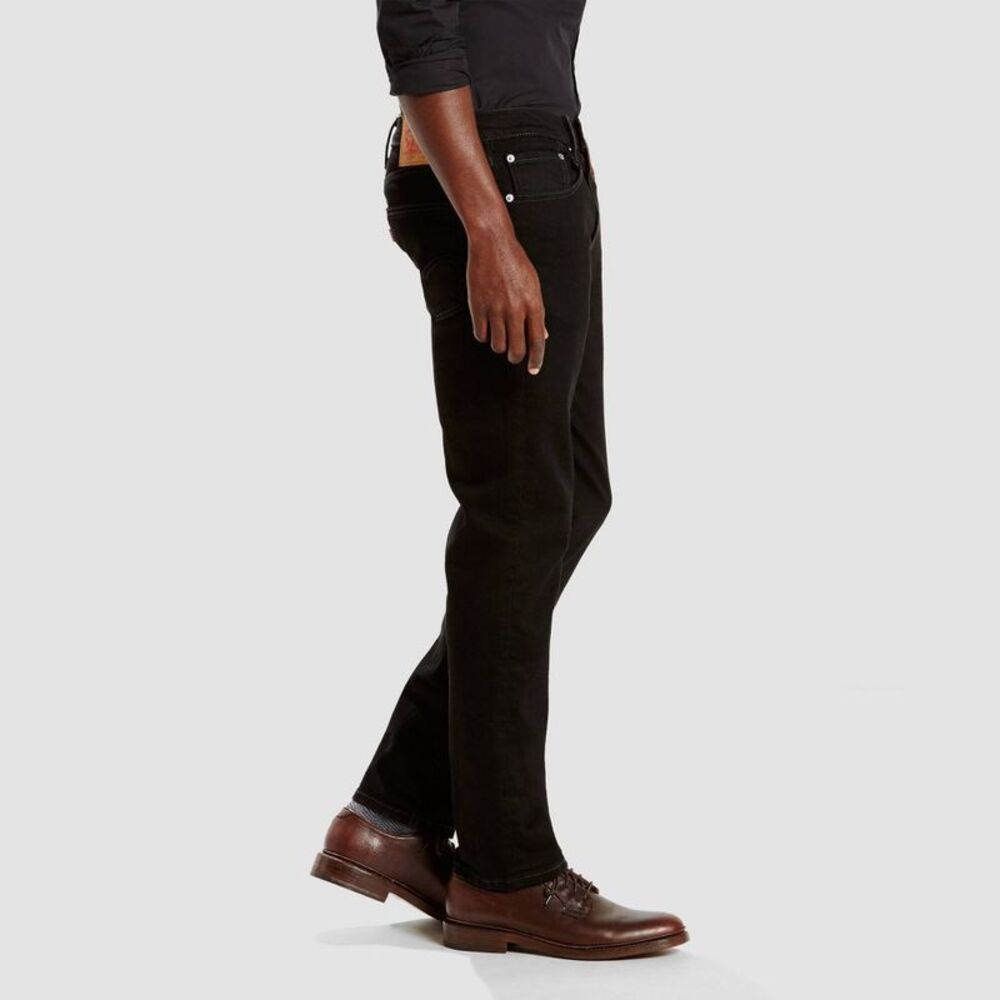 Levi's -  Men's 511 Mid Rise Slim Leg Fit Full Slim-F Black Denim - Picture 2 of 3